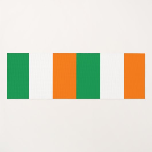 アイルランド国旗を持つ愛国的なヨガマット ヨガマット (正面(横))