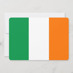 アイルランド国旗を持つ愛国的招待状 招待状