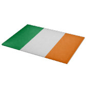 アイルランド国旗を掲げたガラス板 カッティングボード (角)