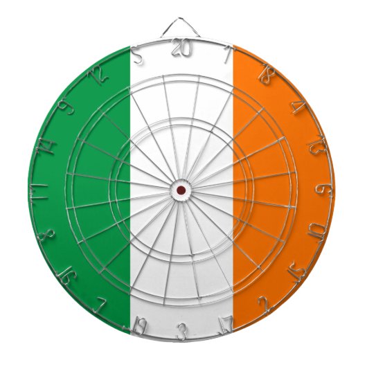 アイルランド国旗を掲げたダーツボード ダーツボード (正面)