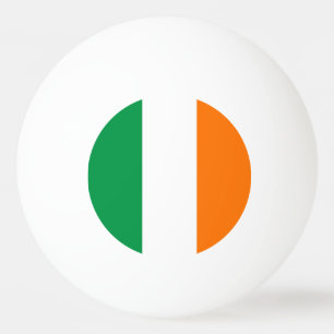 アイルランド国旗を掲げたピンポンの特別球団 卓球ボール