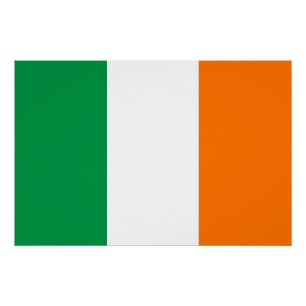 アイルランド国旗を掲げた愛国的ポスター ポスター