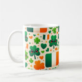 アイルランド国旗アイリッシュシャムロックケルトSt patricks day コーヒーマグカップ (左)