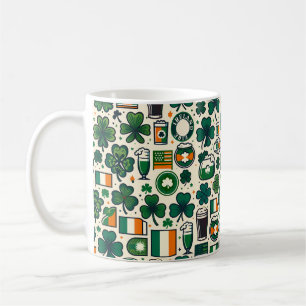 アイルランド国旗アイリッシュシャムロックケルトSt patricks day コーヒーマグカップ