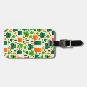 アイルランド国旗アイリッシュシャムロックケルトSt patricks day ラゲッジタグ