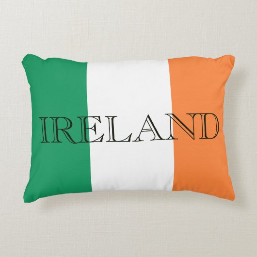 アイルランド国旗アイルランドのオーバーレイtpcnt アクセントクッション (正面)