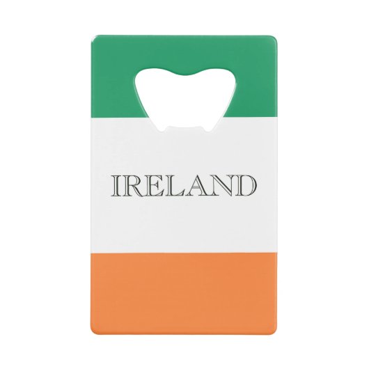 アイルランド国旗アイルランド国旗 クレジットカード栓抜き (正面)