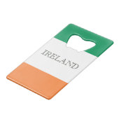 アイルランド国旗アイルランド国旗 クレジットカード栓抜き (正面アングル)