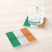 アイルランド国旗アイルランド ガラスコースター (アングル)