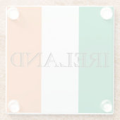 アイルランド国旗アイルランド ガラスコースター (裏面)