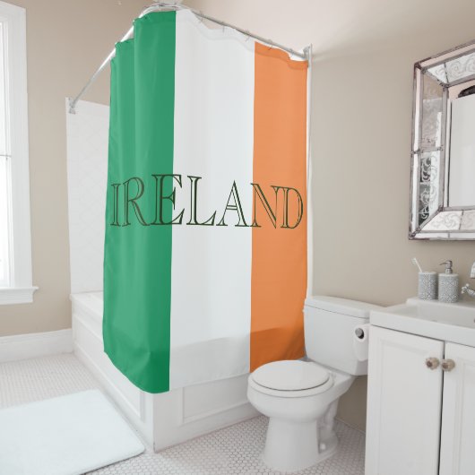 アイルランド国旗アイルランド シャワーカーテン (インサイチュ)
