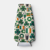アイルランド国旗アイルランドSaint patricks dayスレイント ボトルクーラー (正面)