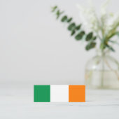 アイルランド国旗カスタムのミニ名刺テンプレート スキニー名刺 (スタンド正面)