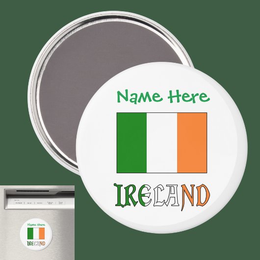 アイルランド国旗グリーンカスタマイズ マグネット