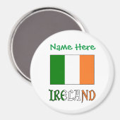 アイルランド国旗グリーンカスタマイズ マグネット (正面/裏面)