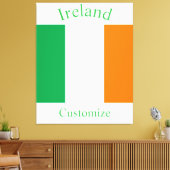 アイルランド国旗サンダーの入り江 キャンバスプリント (インサイチュ (リビング))