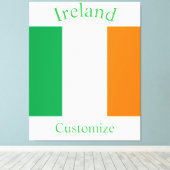 アイルランド国旗サンダーの入り江 キャンバスプリント (インサイチュ (ウッドフロア))