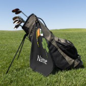 アイルランド国旗シャムロックのゴルフセント・パトリックの日 ゴルフタオル (グリーン)