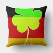 アイルランド国旗シャムロッククローバーセントパトリックおもしろい クッション (裏面)