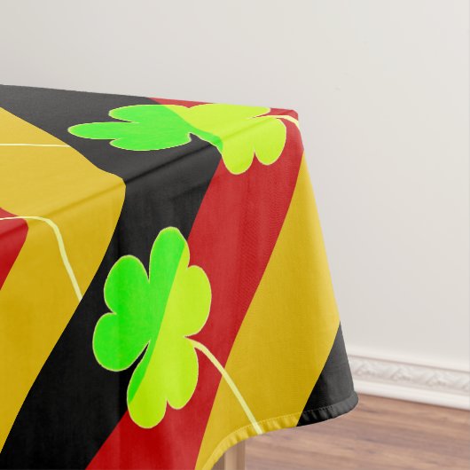 アイルランド国旗シャムロッククローバーセントパトリックおもしろい テーブルクロス (インサイチュ)
