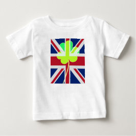 アイルランド国旗シャムロッククローバーセントパトリックUK ベビーTシャツ