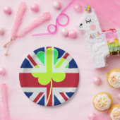 アイルランド国旗シャムロッククローバーセントパトリックUK ペーパープレート (パーティー)