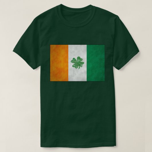 アイルランド国旗シャムロックTシャツ Tシャツ (デザイン正面)