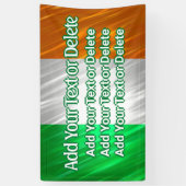 アイルランド国旗セントパトリックのアイルランドパーティー 横断幕 (縦)