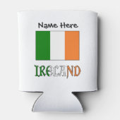 アイルランド国旗パーソナライズされた 缶クーラー (裏面)