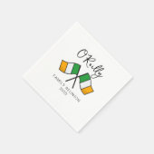 アイルランド国旗ファミリーリユニオン スタンダードカクテルナプキン (角)