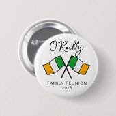 アイルランド国旗ファミリーリユニオン 缶バッジ (正面&裏面)