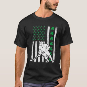 アイルランド国旗ラッキーホッケーセントパトリックの日 Tシャツ