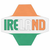 アイルランド国旗三色愛国  サッカーボール (フラット)