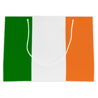 アイルランド国旗全面プリント ラージペーパーバッグ