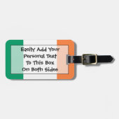 アイルランド国旗簡単ID （個人） ラゲッジタグ (正面横)