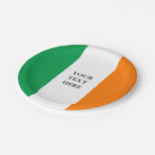 アイルランド国旗紙プレート(聖パトリックの日のパーティー) ペーパープレート (アングル)