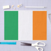 アイルランド国旗10" x 15"ティッシュペーパー 薄葉紙 (クラフト)