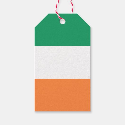 アイルランド国旗、アイリッシュスタンダード、バナー ギフトタグ (正面)