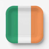 アイルランド国旗、アイリッシュスタンダード、バナー ペーパープレート (正面)