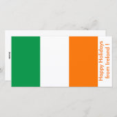 アイルランド国旗、アイルランドからのハッピーホリデー シーズンカード (正面/裏面)
