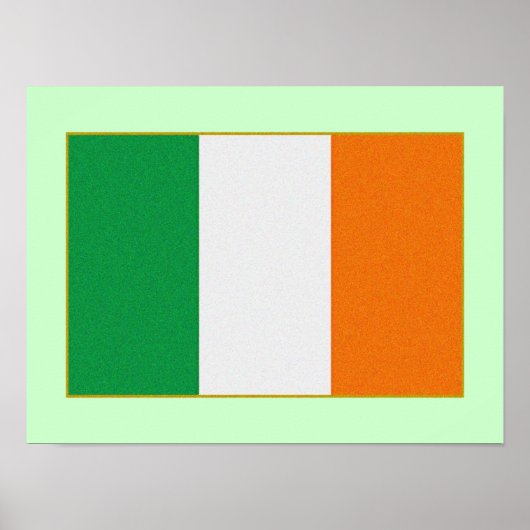 アイルランド国旗 – アイルランド共和国トリカラー ポスター (正面)