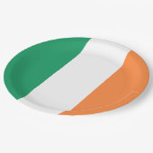 アイルランド国旗（アイルランド共和国） (ROI) （アイルランド） ペーパープレート (アングル)