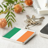 アイルランド国旗、アイルランド標準、バナー キーホルダー (側面)