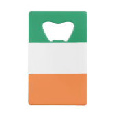 アイルランド国旗、アイルランド標準、バナー クレジットカード栓抜き (裏面)