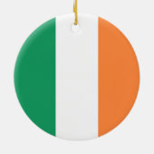 アイルランド国旗、アイルランド標準、バナー セラミックオーナメント (裏面)