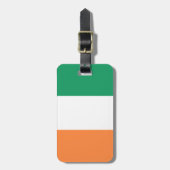 アイルランド国旗、アイルランド標準、バナー ラゲッジタグ (正面縦)