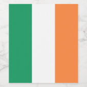 アイルランド国旗、アイルランド標準、バナー ワインラベル (シングルラベル)