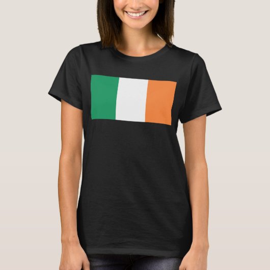 アイルランド国旗、アイルランド標準、バナー Tシャツ (正面)