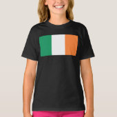 アイルランド国旗、アイルランド標準、バナー Tシャツ (正面)