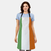 アイルランド国旗 エプロン (着用した状態)